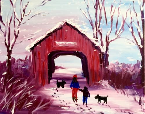 The Covered Bridge in Winter