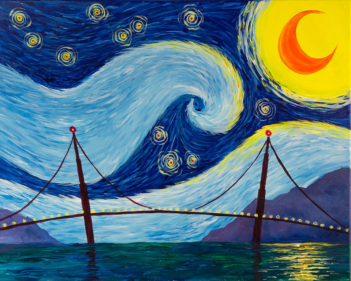 Starry Golden Gate