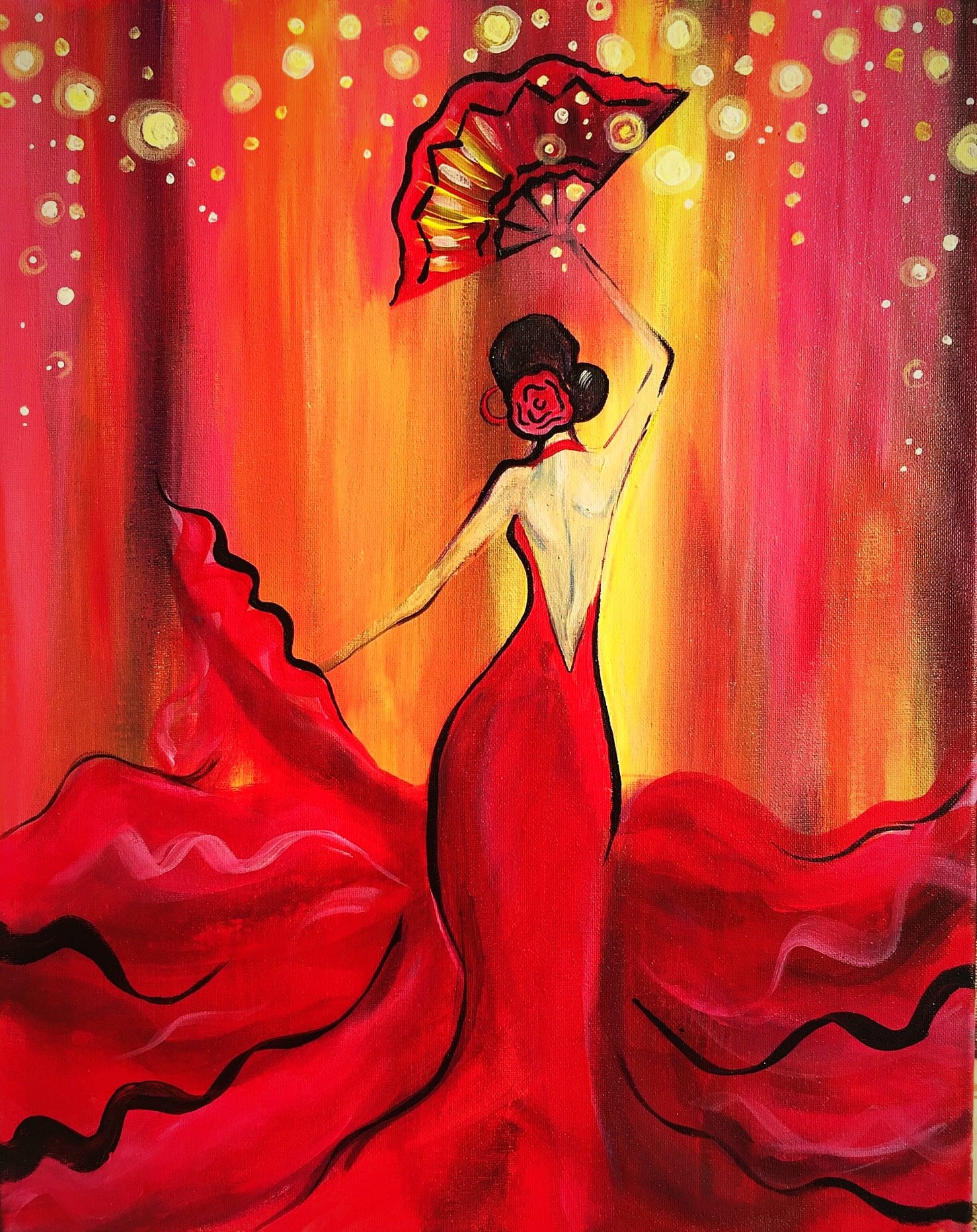 Friday Flamenco Foreva — Painting