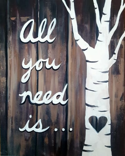 PAINT NITE AT SIDELINES — Painting