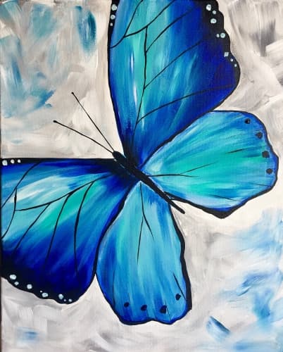 Blue Butterfly, Spread Your Wings and Fly
