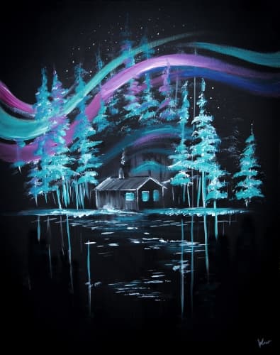 Cabin Under The Aurora