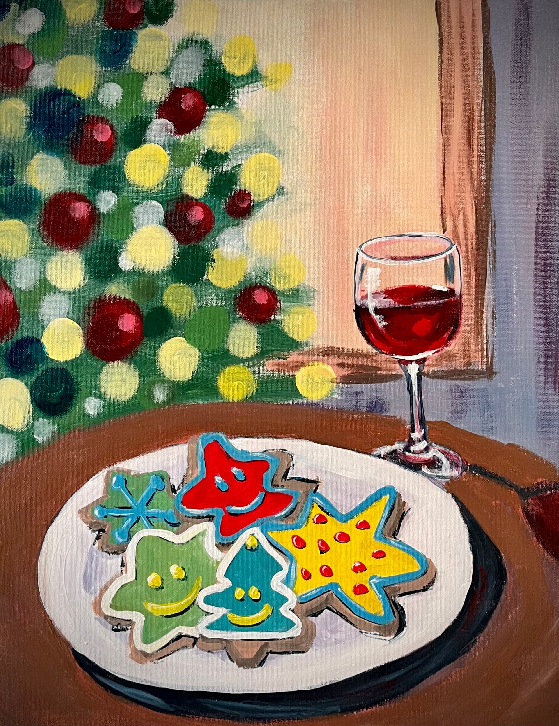 Santa wants a glass of red