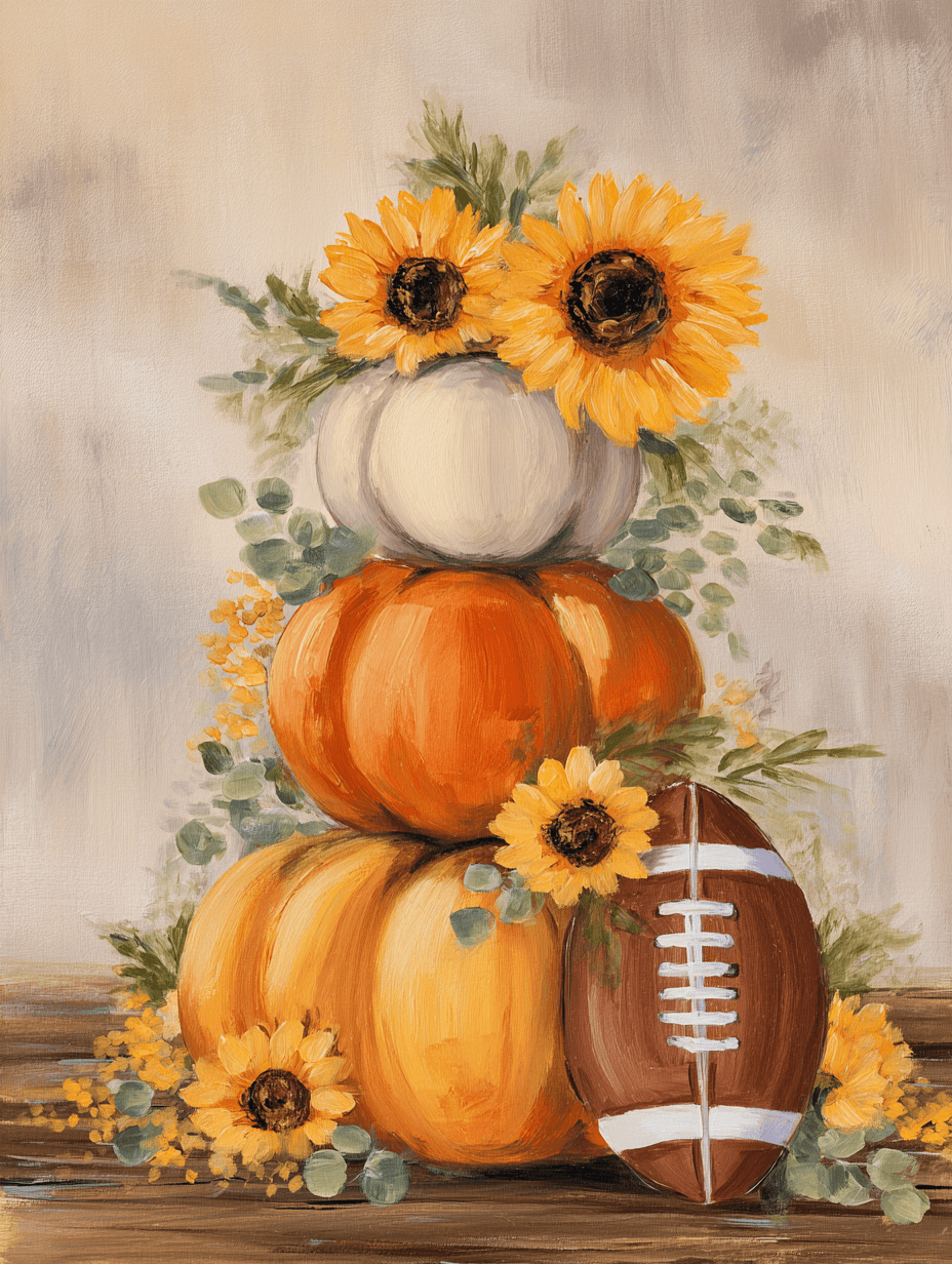 Fall Pumpkins and Football Season