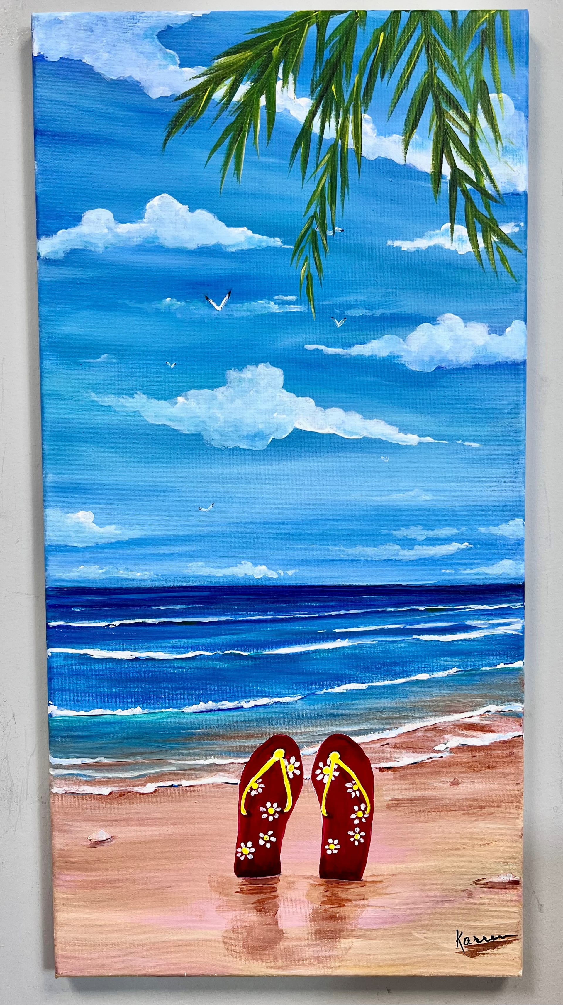 Take Your Flops Off 12x24, 7/27/26 — Painting