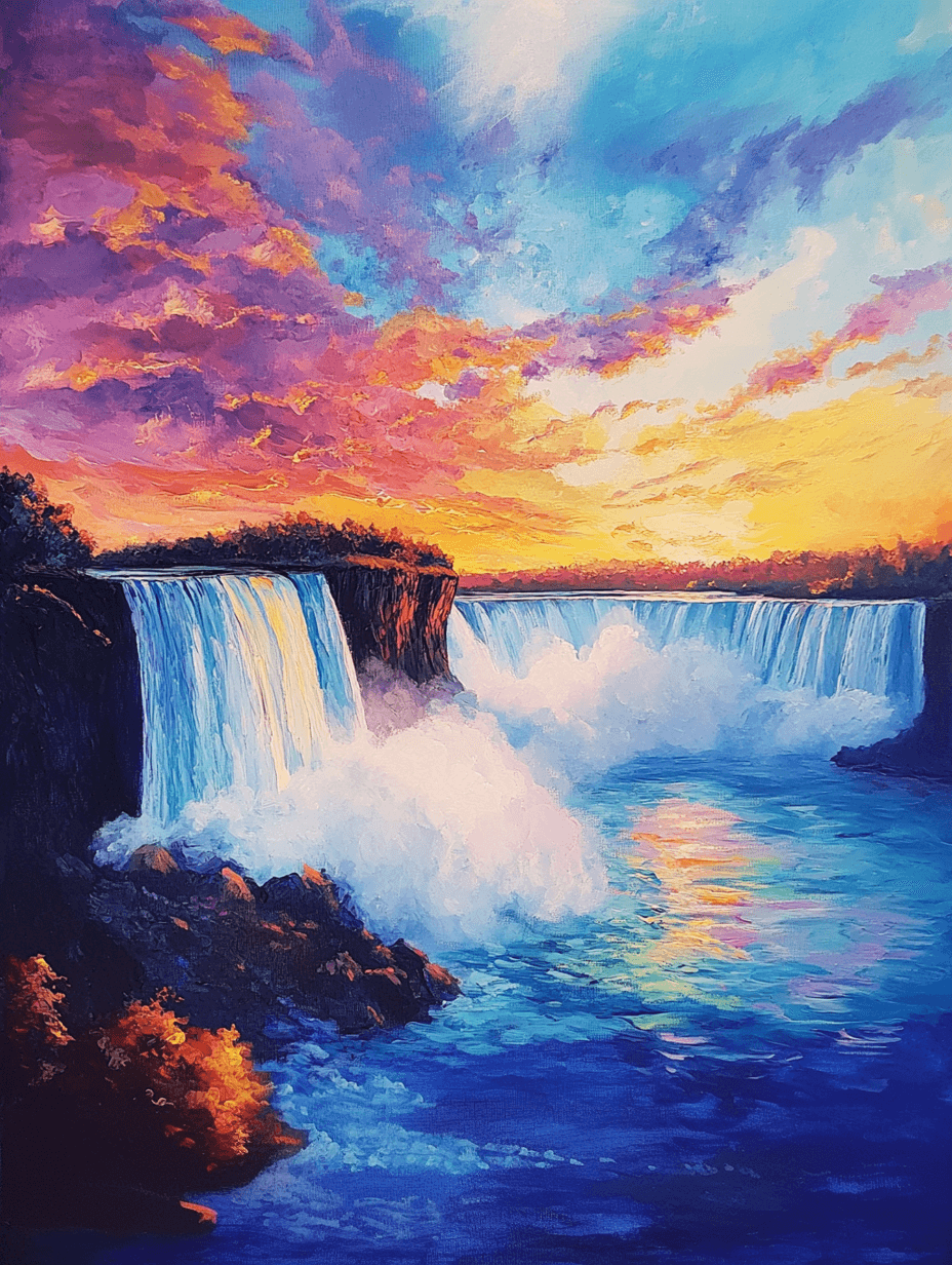 Niagara Falls at Sunset