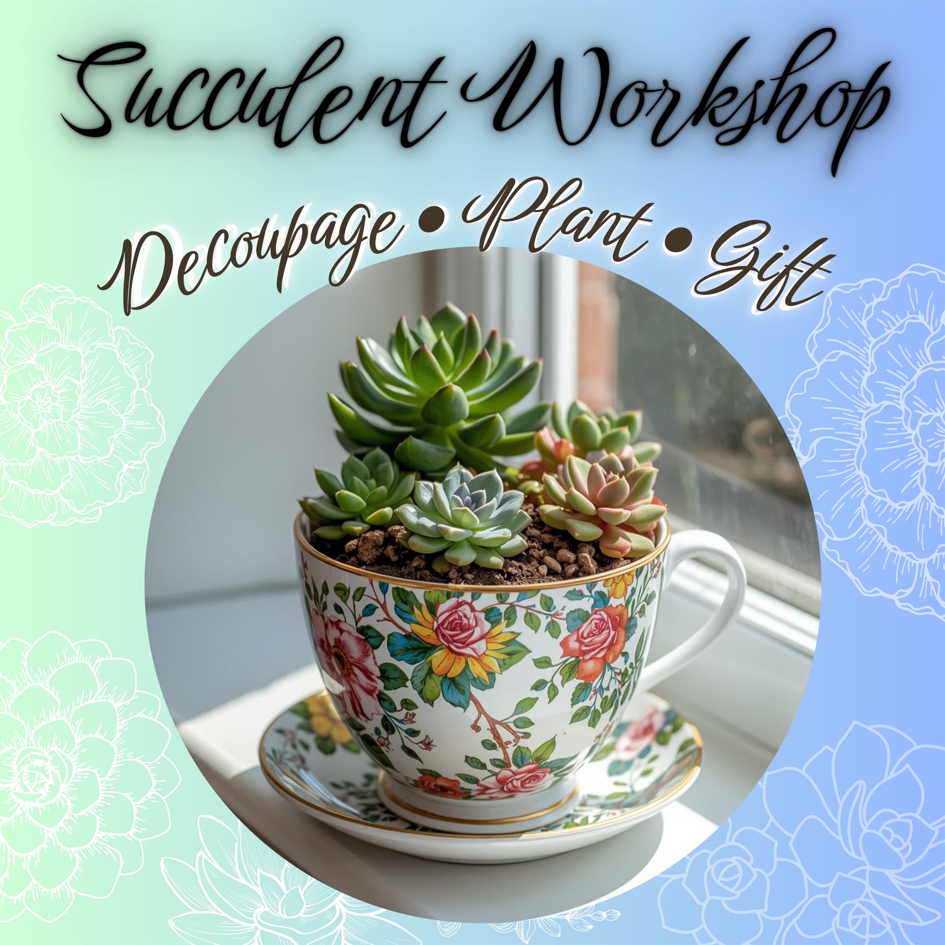 Plant & Sip Workshop in Claremont — Painting