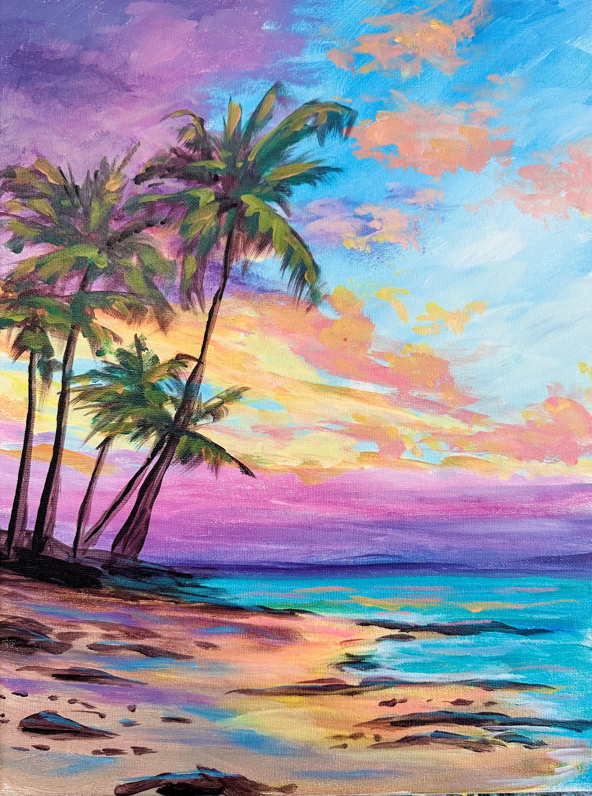 Sunset Beach Palms