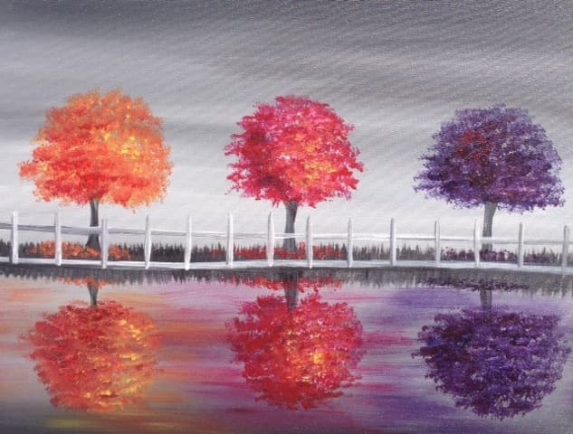 Three Trees in Autumn