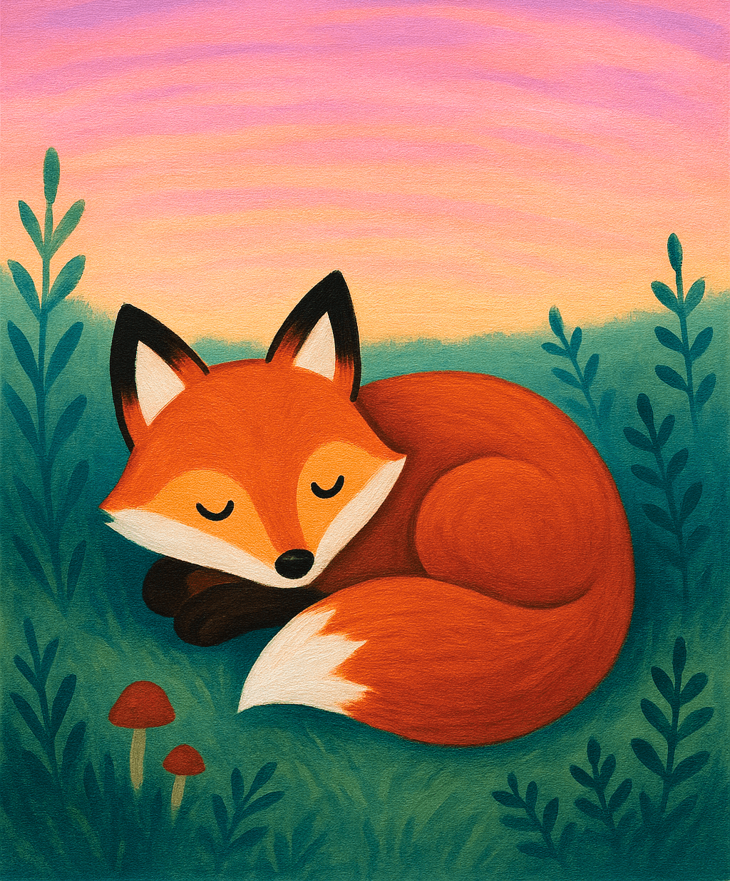 Woodland Fox at Dusk