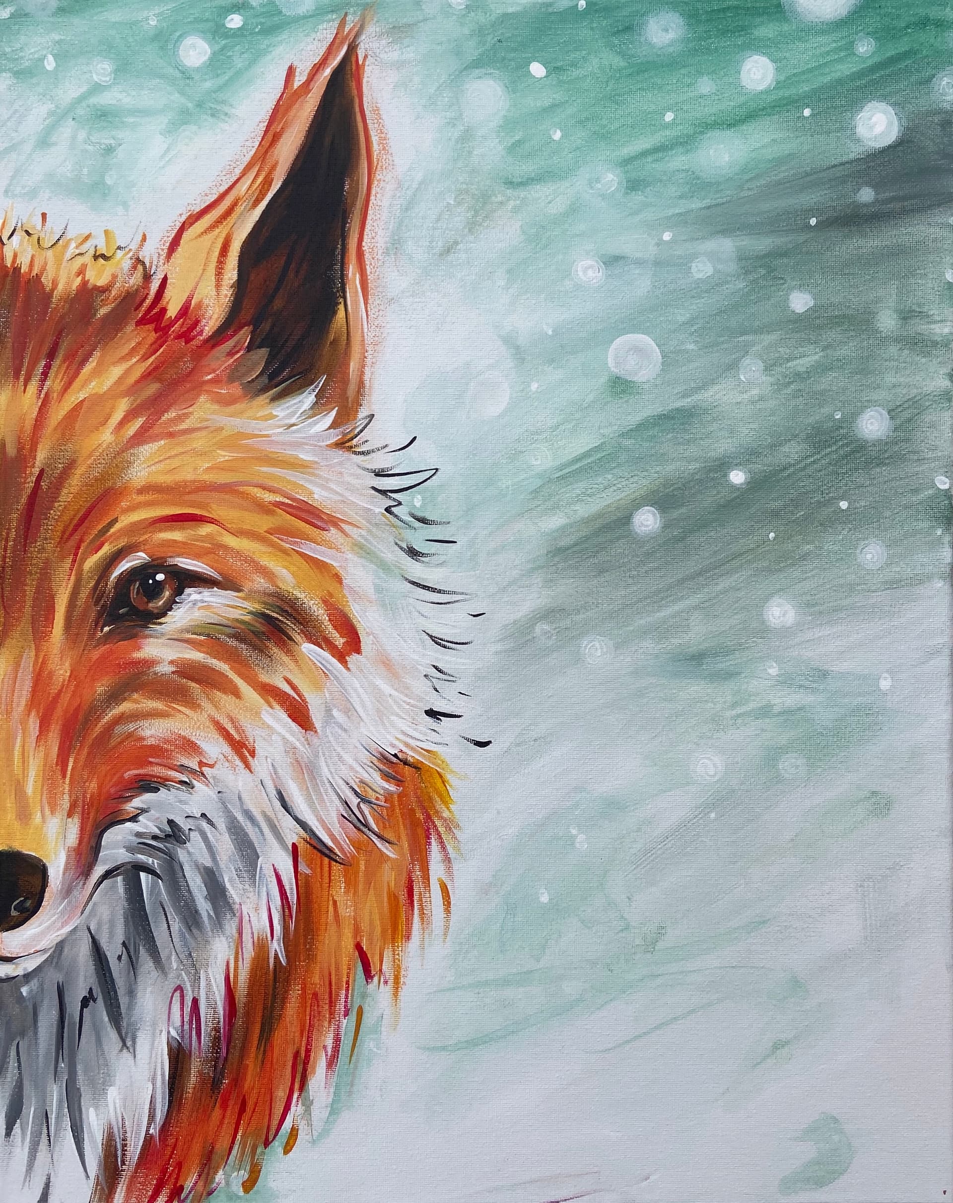 Bokeh Fox