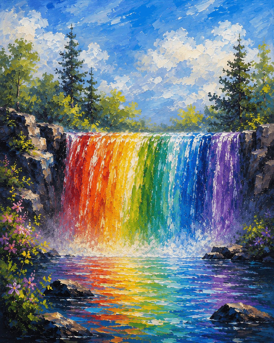 Rainbow Nature Falls II