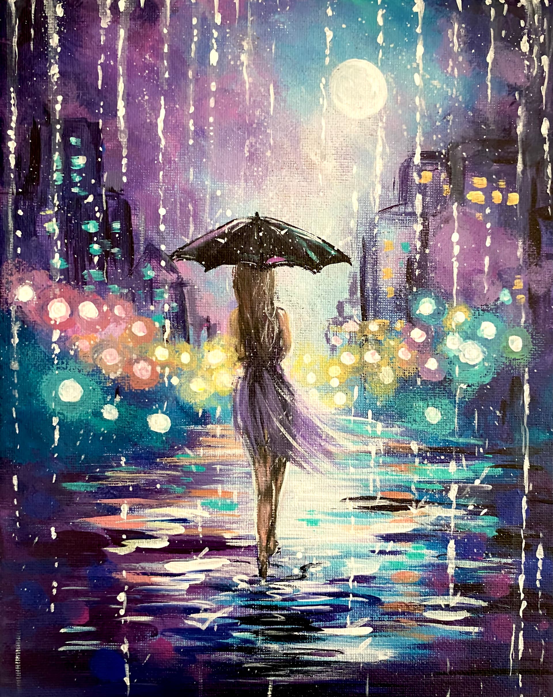 Walking in the Rain Abstract