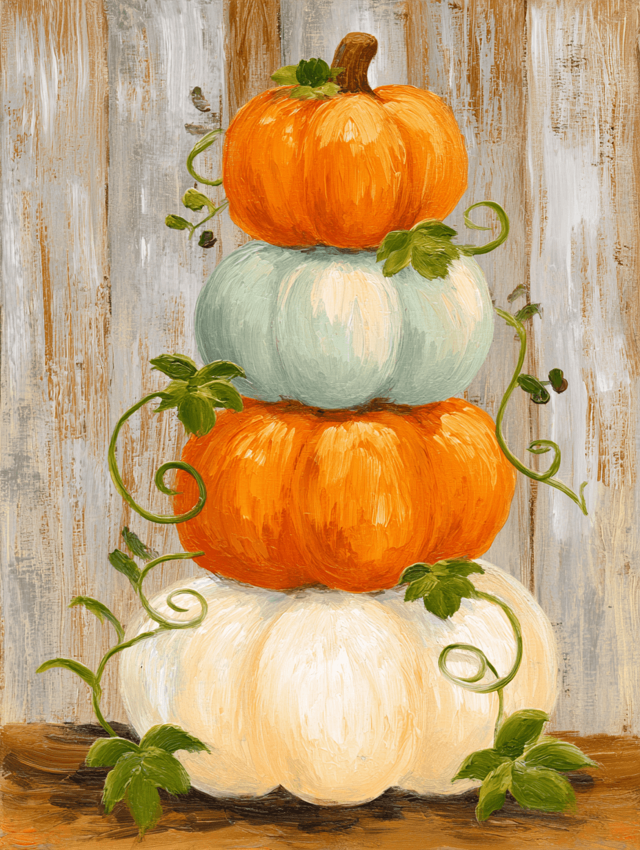 Fall Pumpkin Heirloom Stack