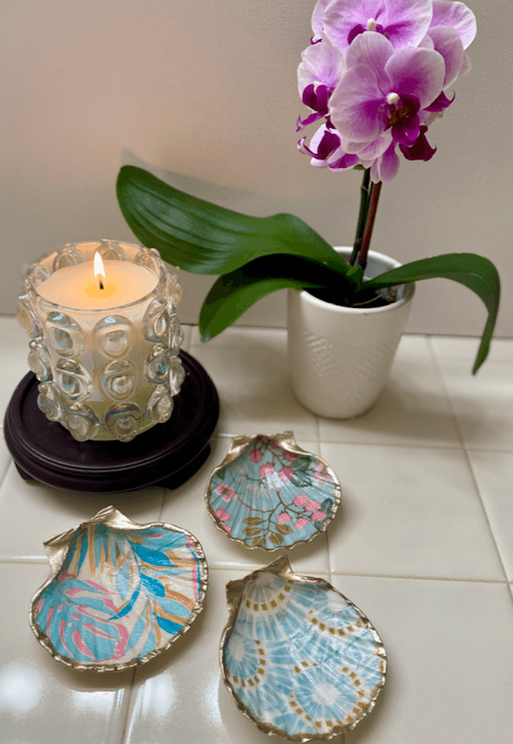 Scallop Sea Shell Decoupage
