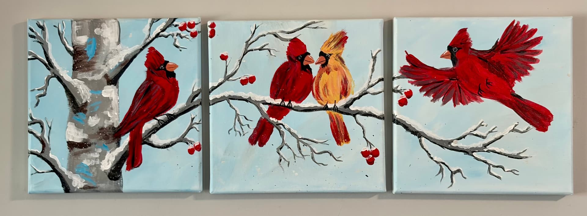 Cardinal Triptych