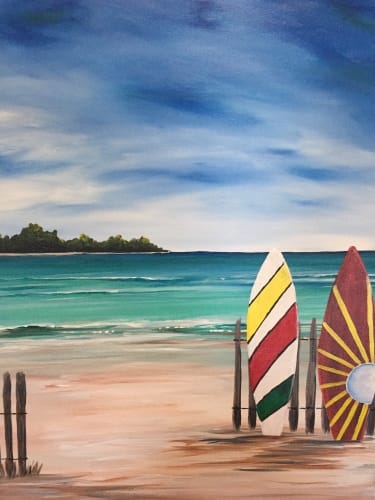 Colourful Surfboards — Painting