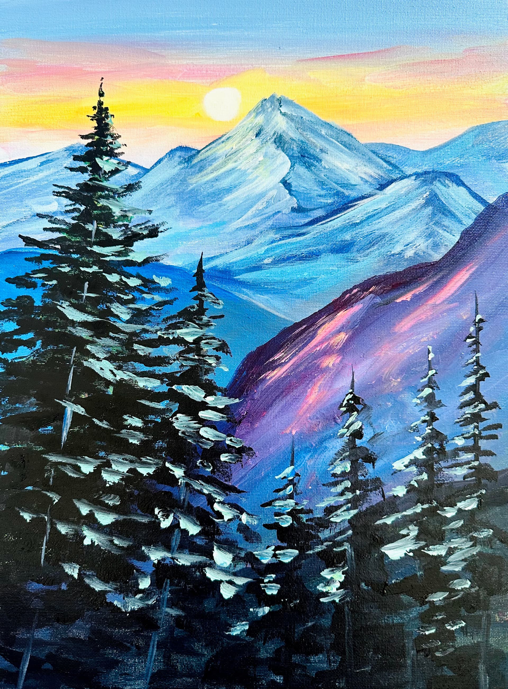 Happy Little Trees & Mountains