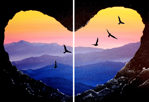 Soaring Love Partner Painting