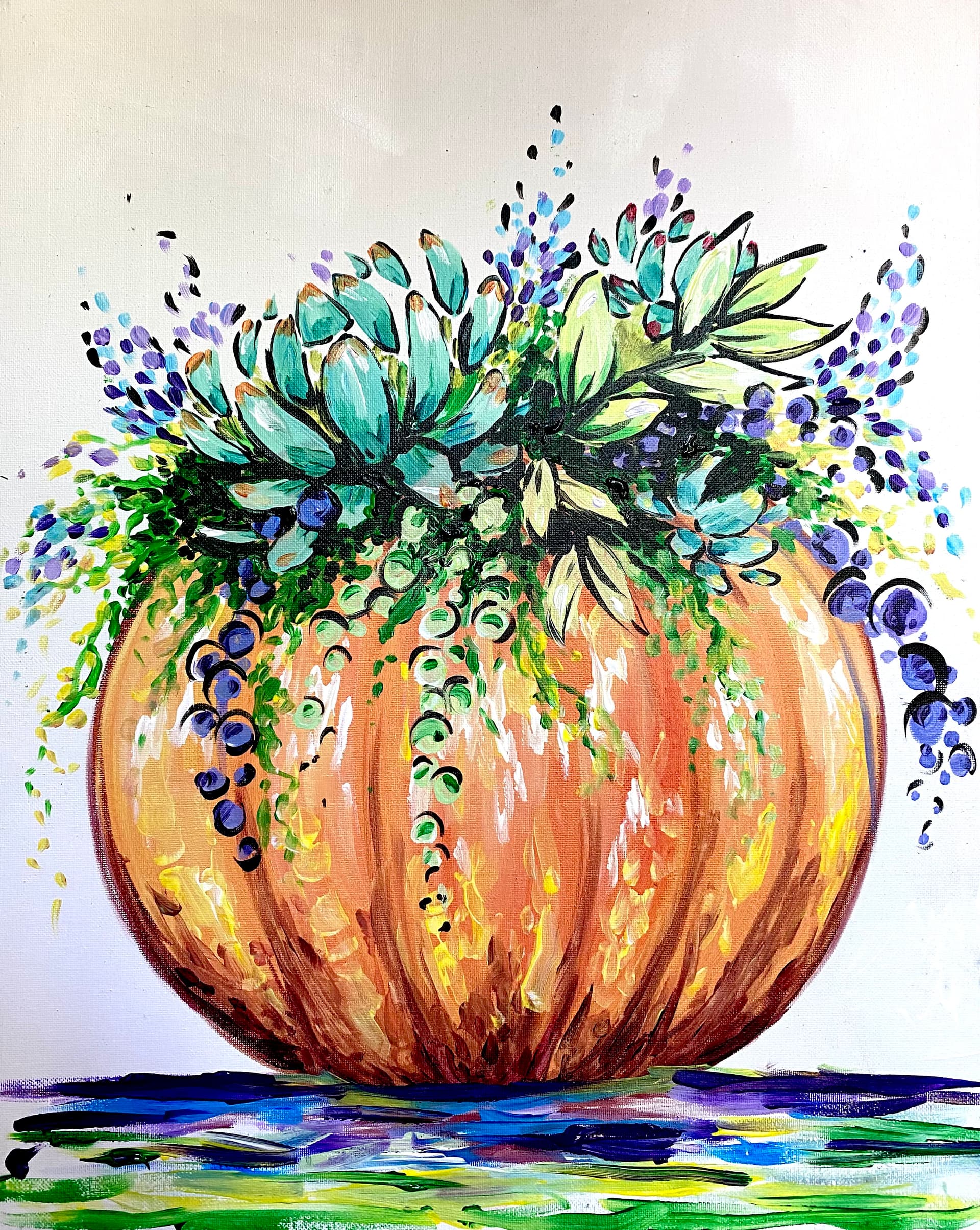Pumpkin Succulent Bouquet