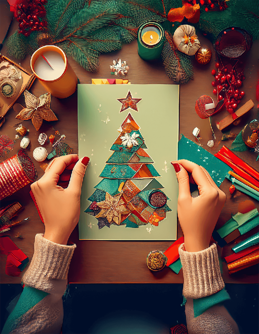 Holiday Greeting Card Paint Nite — Painting