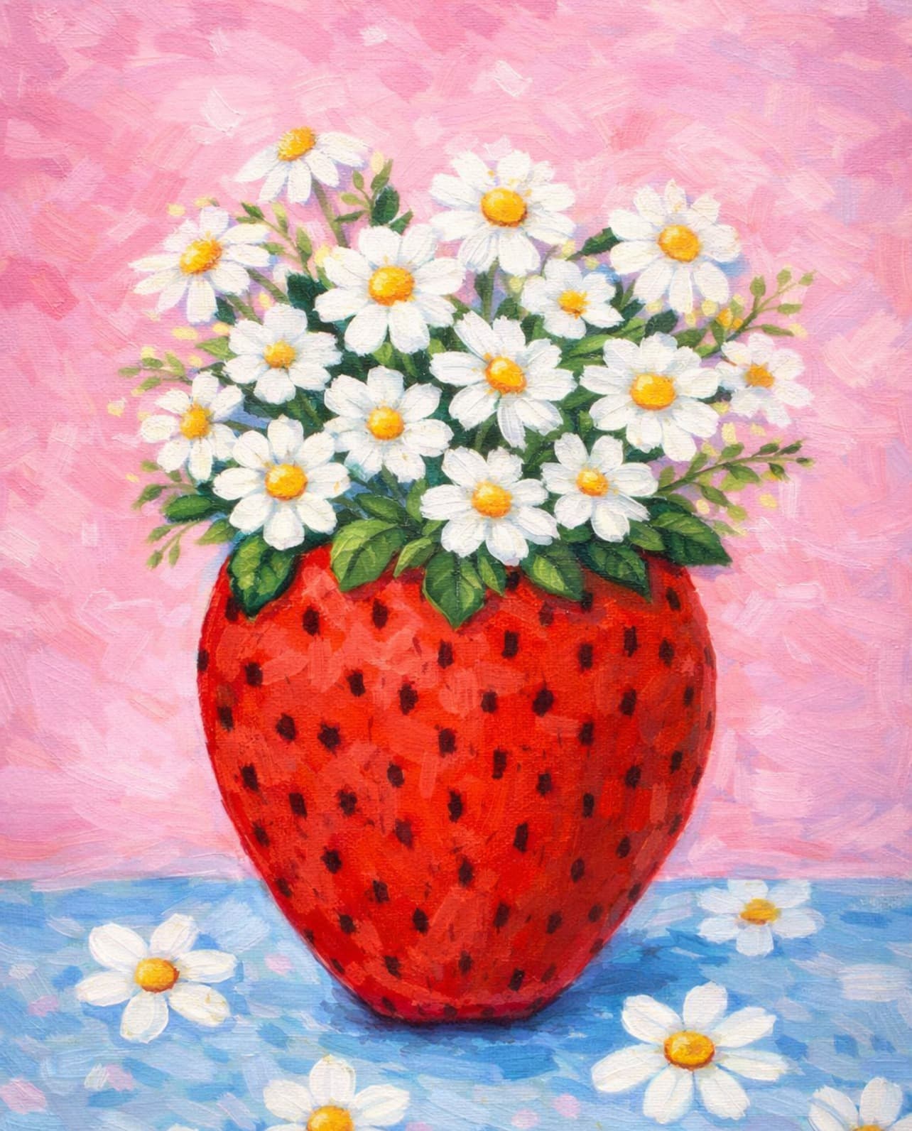 Strawberry Flower Vase ll