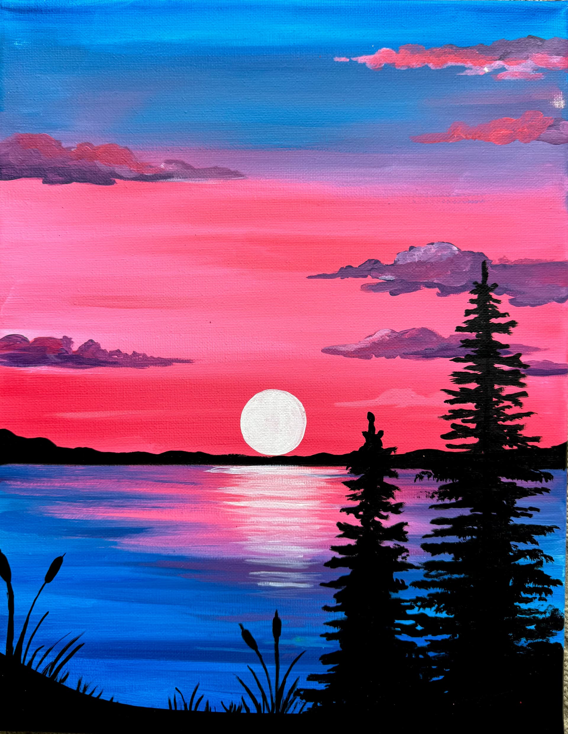 Pink Sky at the Lake