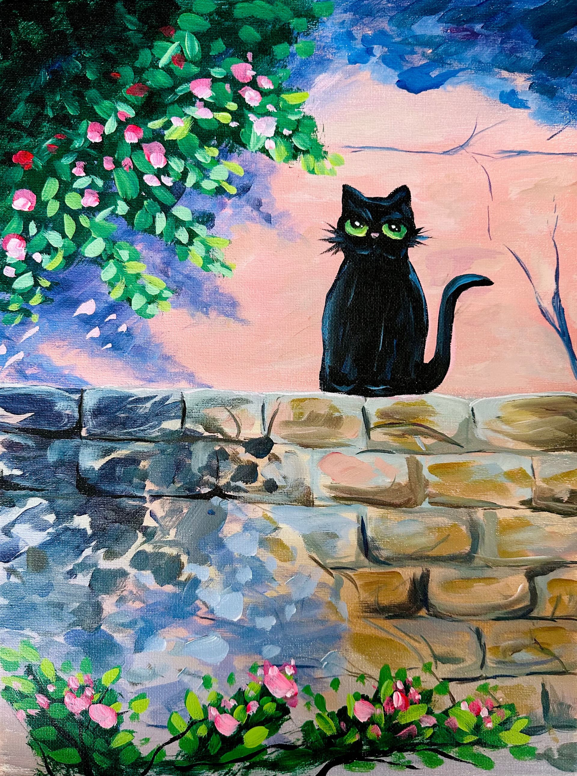 Black Garden Cat