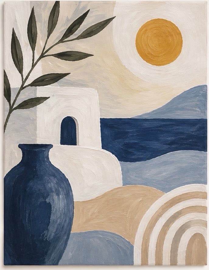 Mediterranean Greek Abstract