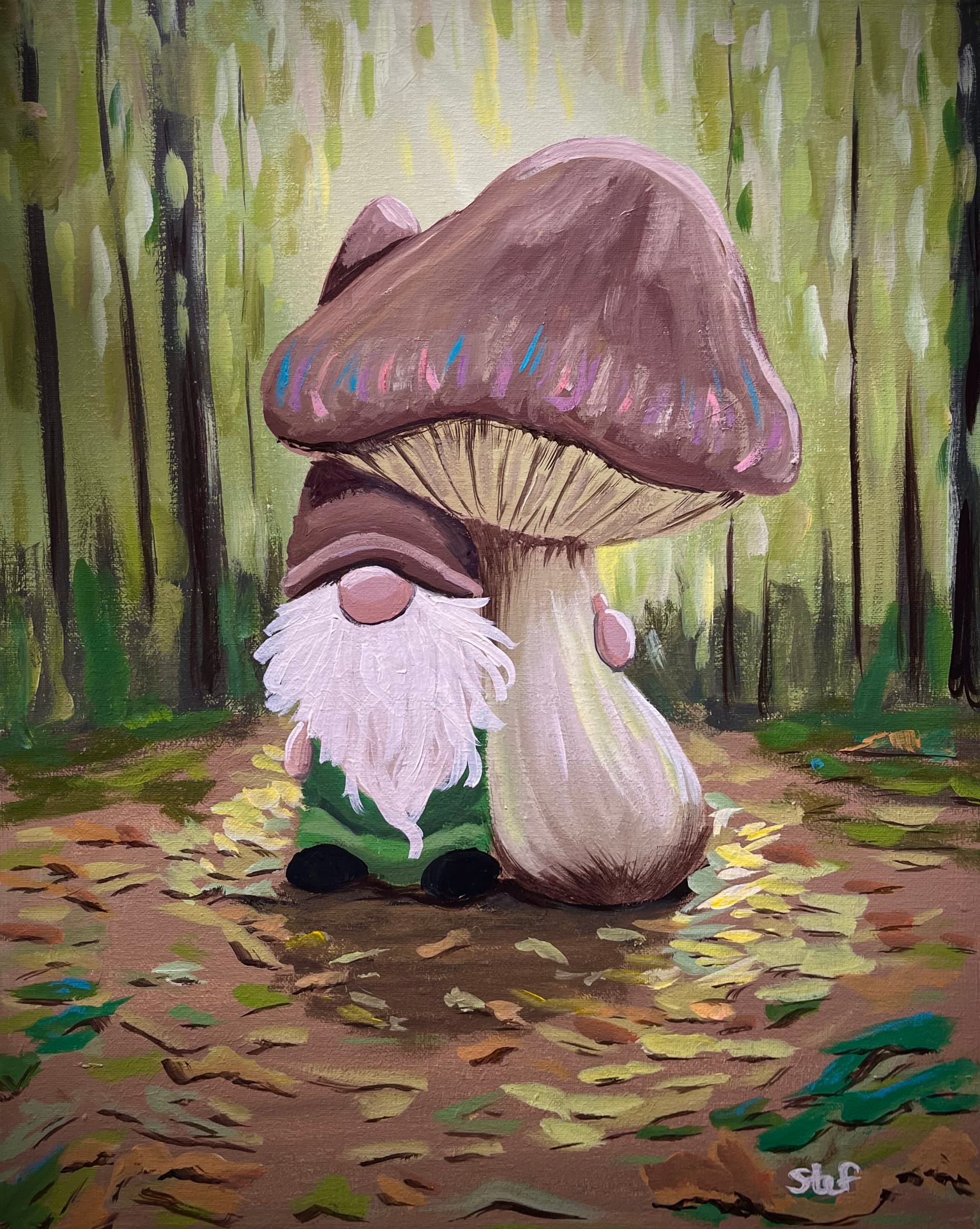 Gnome Beneath the Toadstool