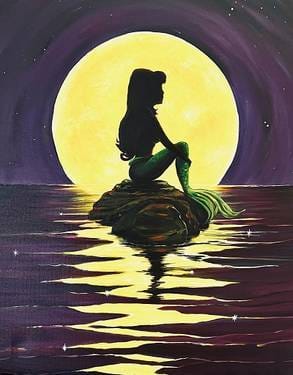 Friday Mermaid Moon — Painting