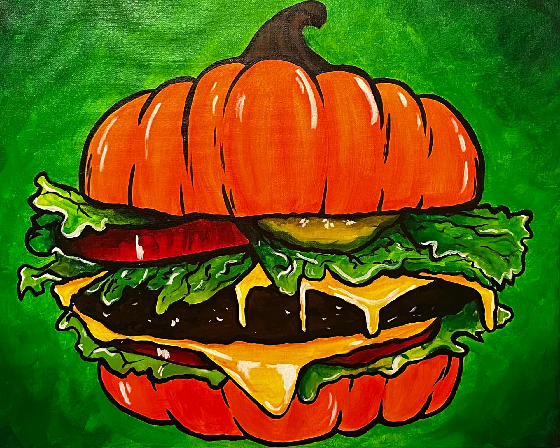 Halloween Cheeseburger