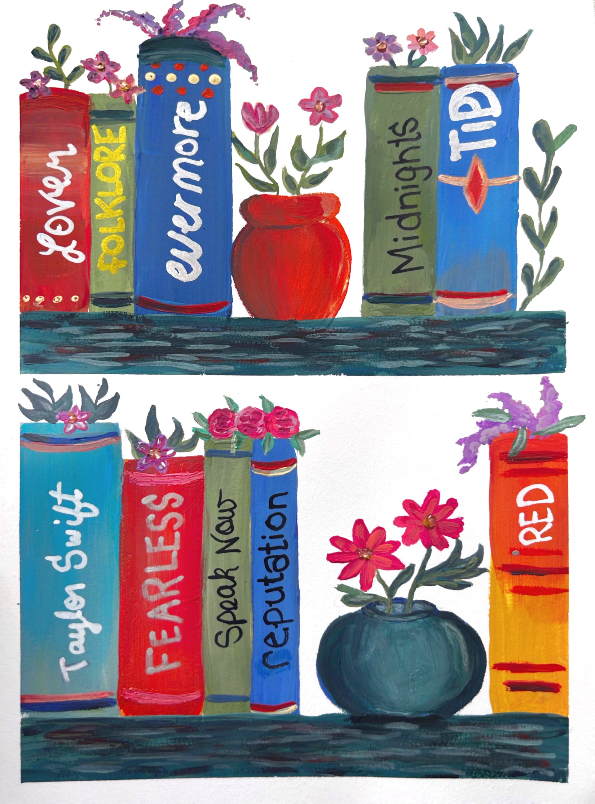 Pages and Petals — Painting