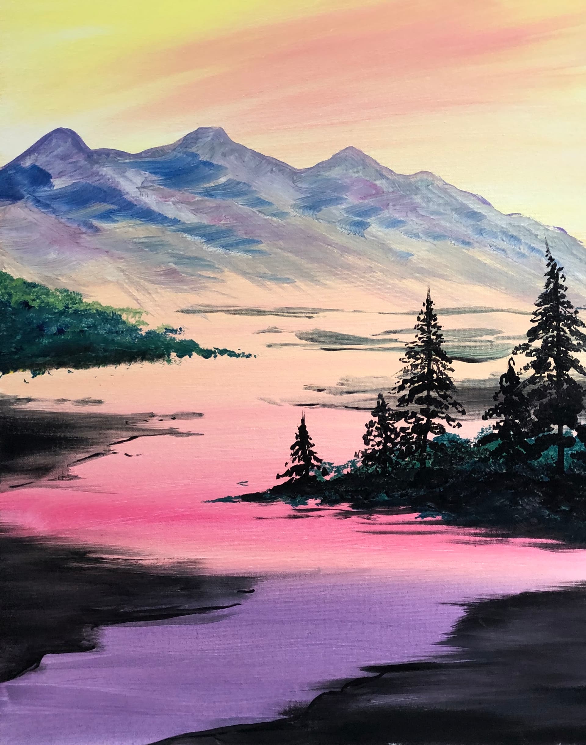 Winding River Silhouettes