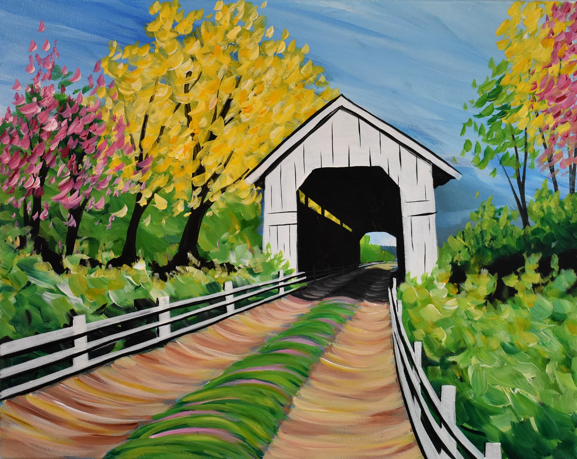 Country Style Covered Bridge