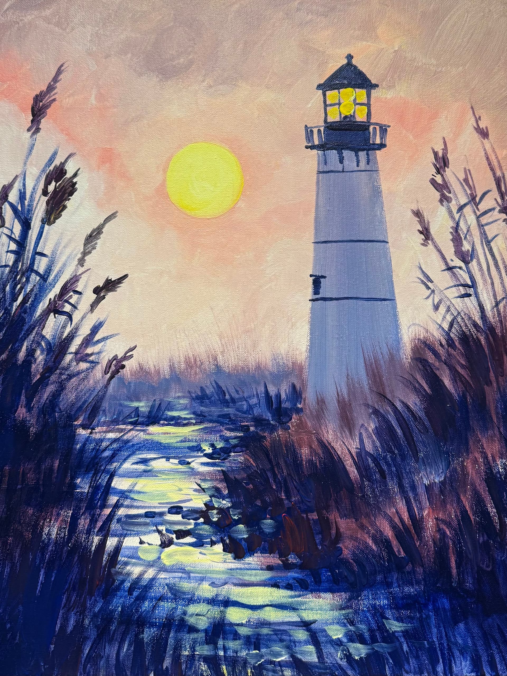 Morning Lighthouse Reflections