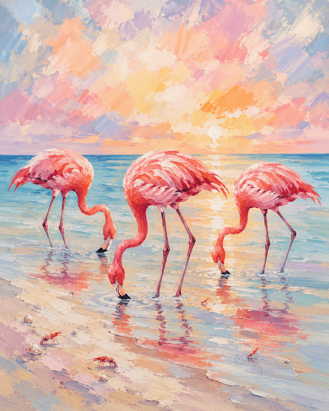 Flamingo Beach Sunset
