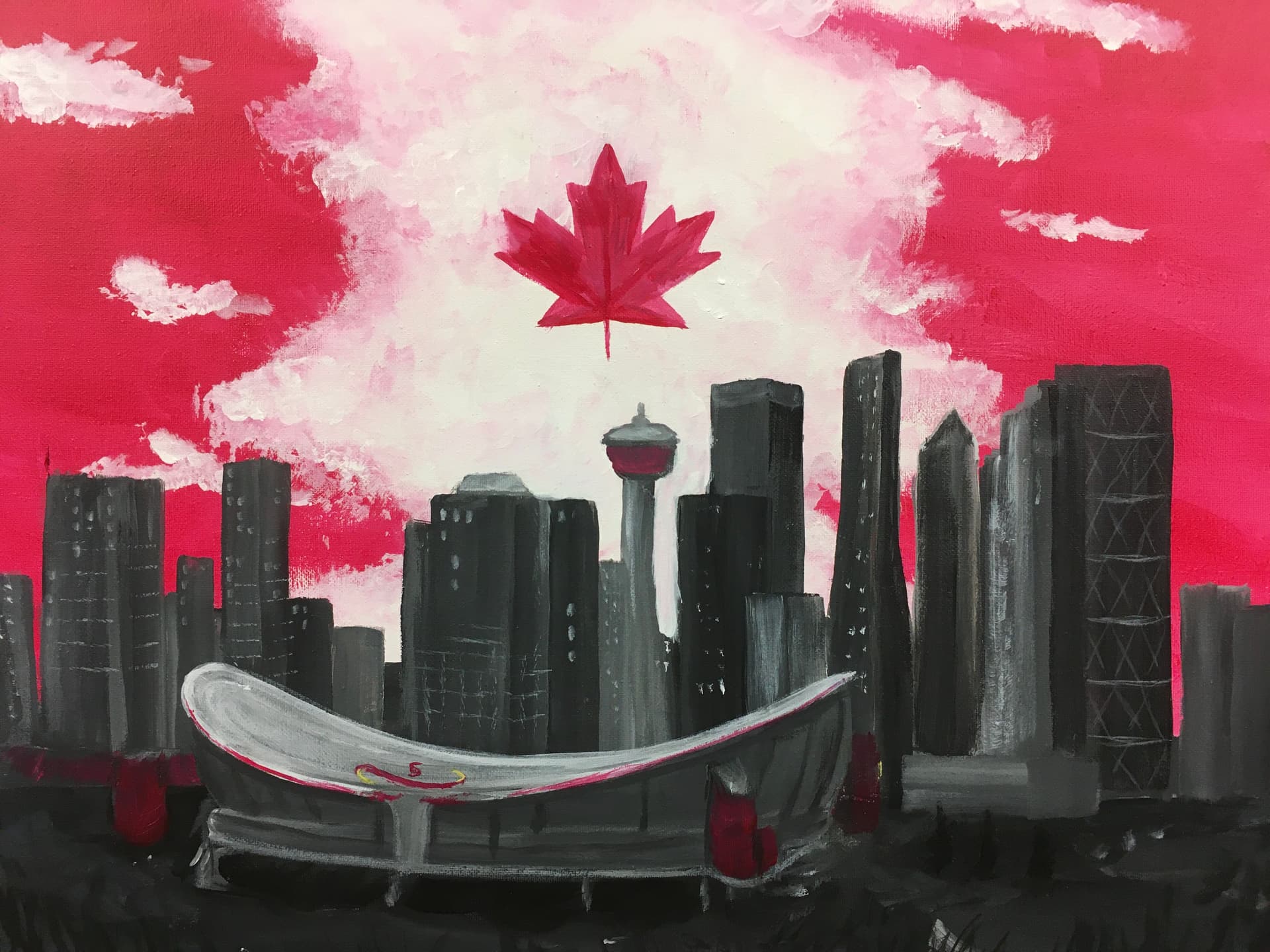 Calgary Skyline Flag