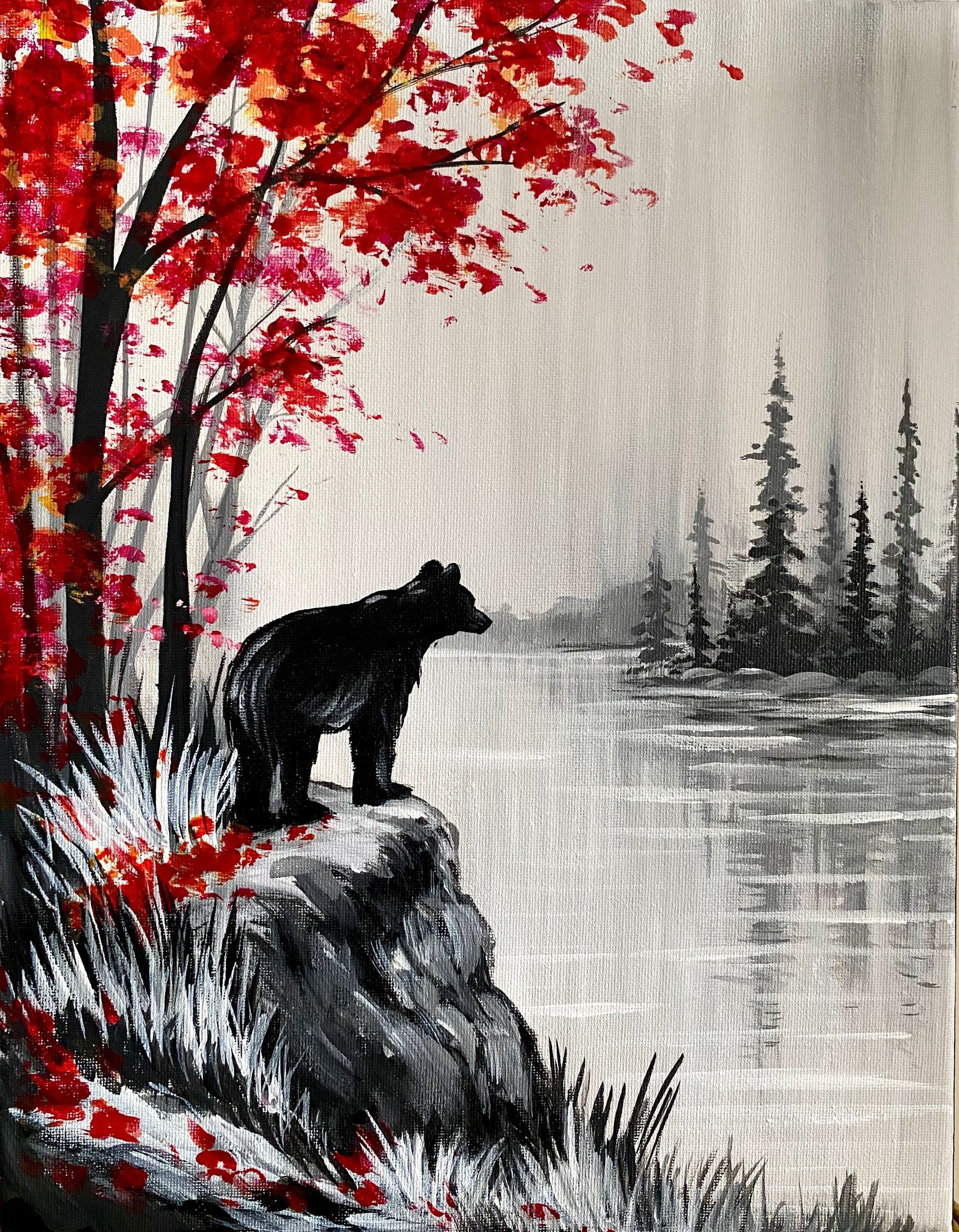 Bear Among the Fall Forest
