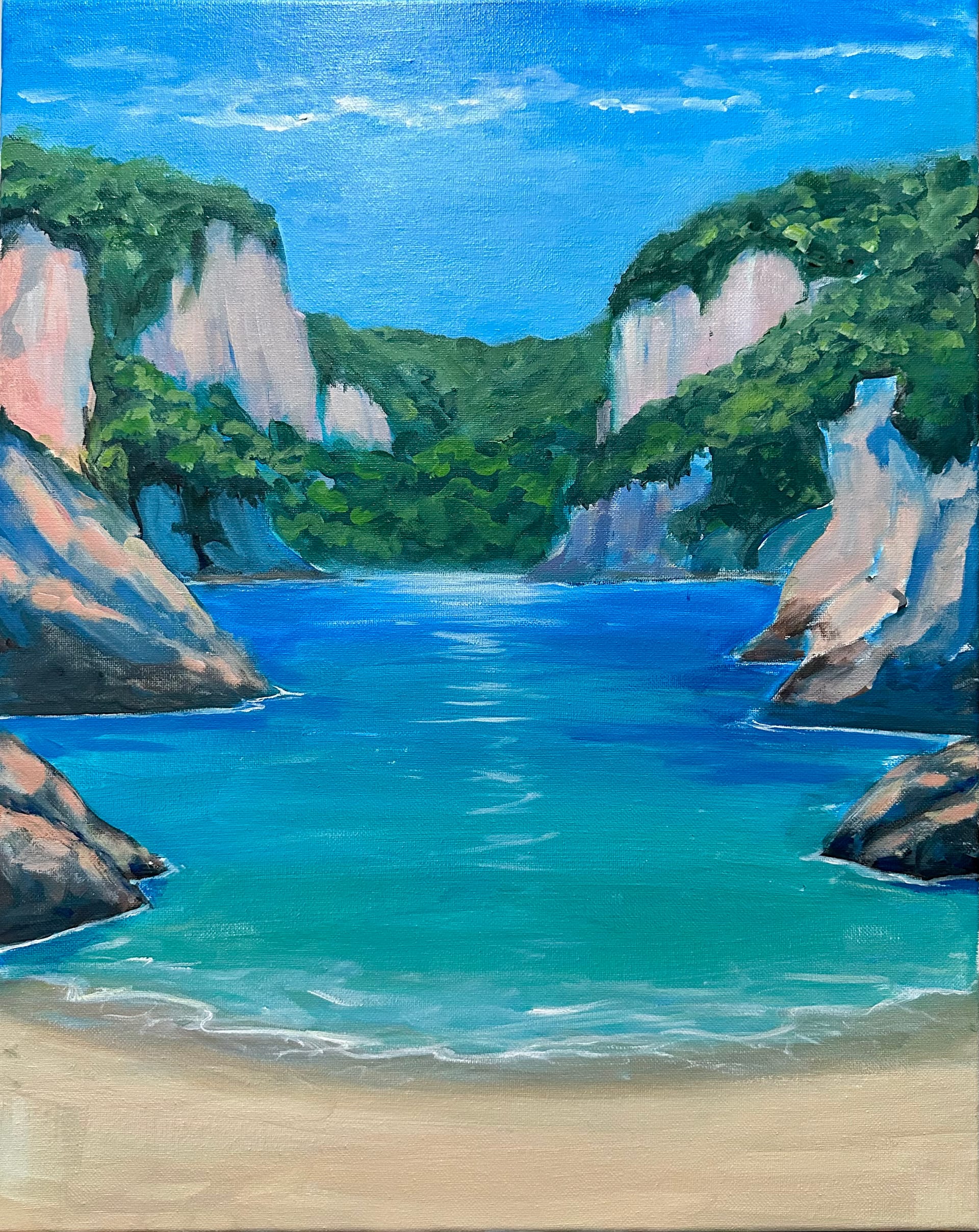 Secret Beach — Painting