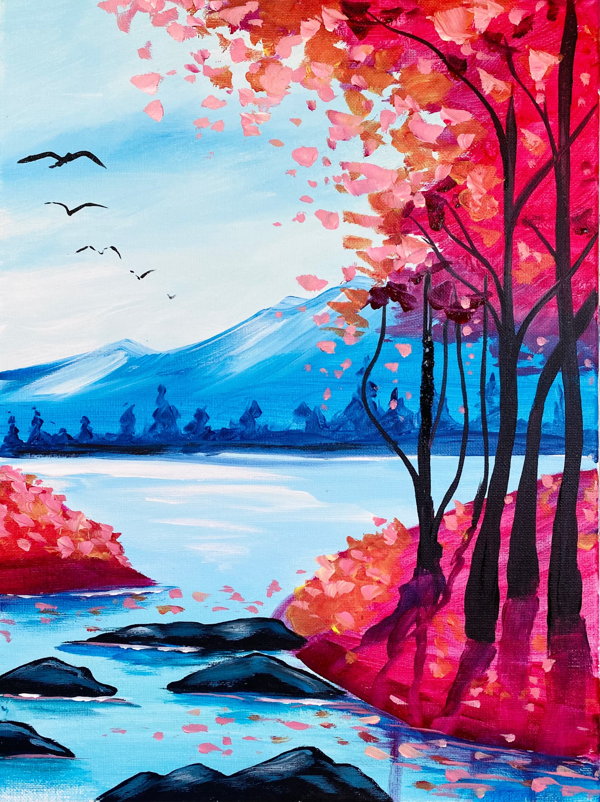 Autumn Lakeside View