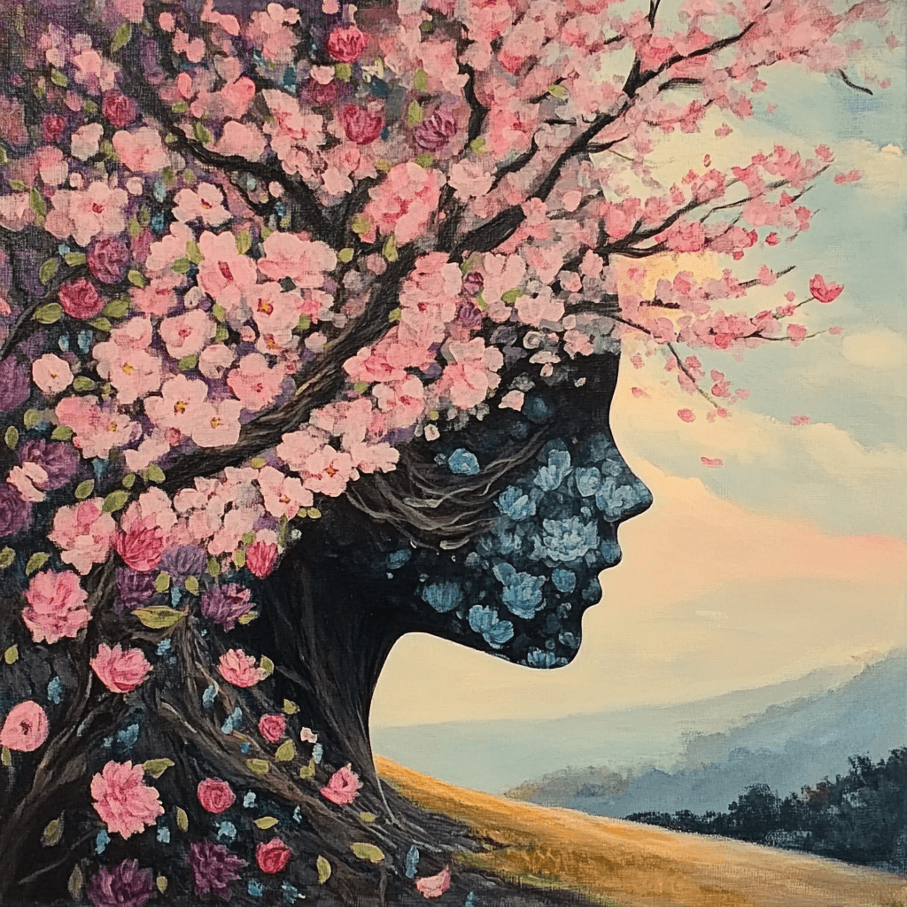 Devine Woman Cherry Blossom Tree