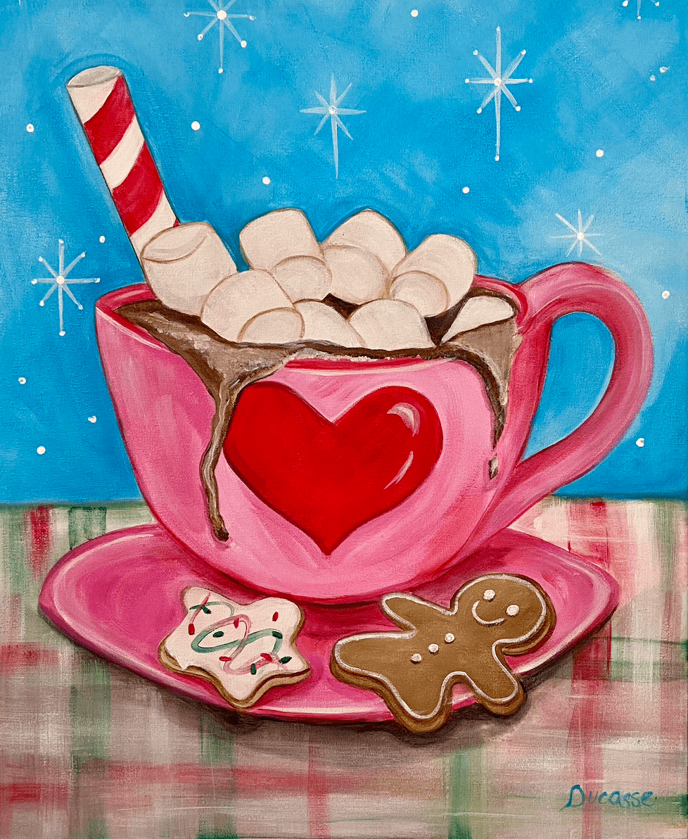 Christmas Cookies, Cocoa & Snow — Painting