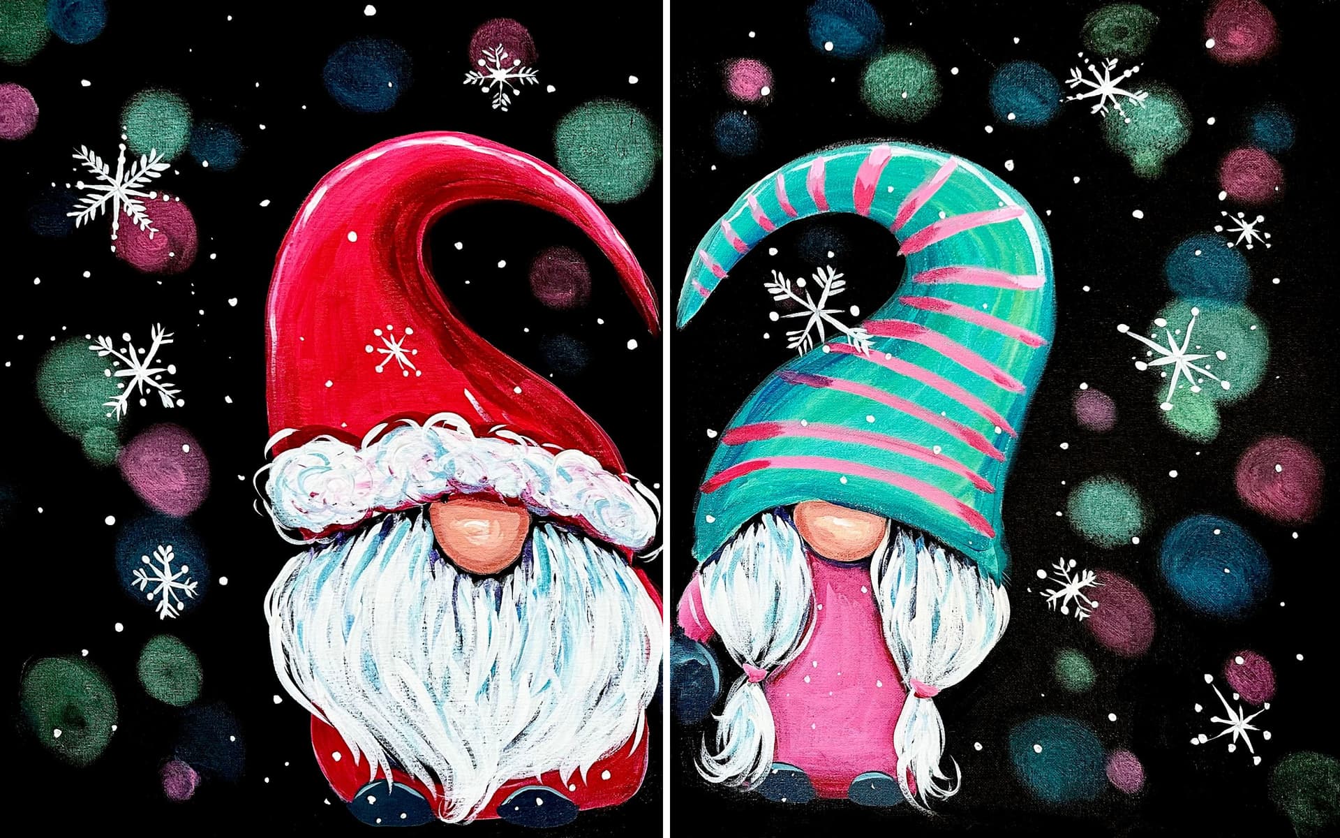 Holiday Love Gnomes: Partner Painting