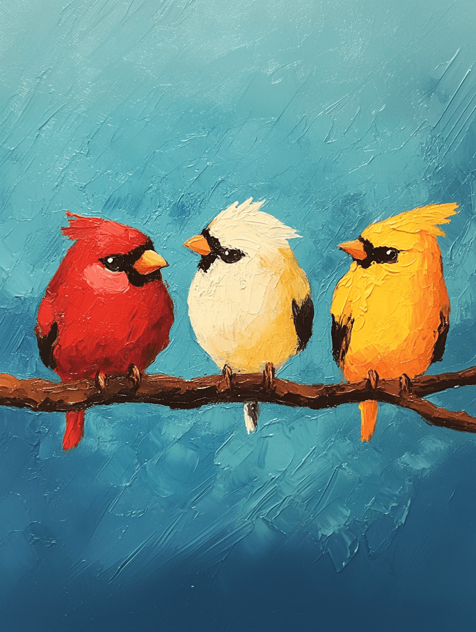 Three Little Birds Outside My Window