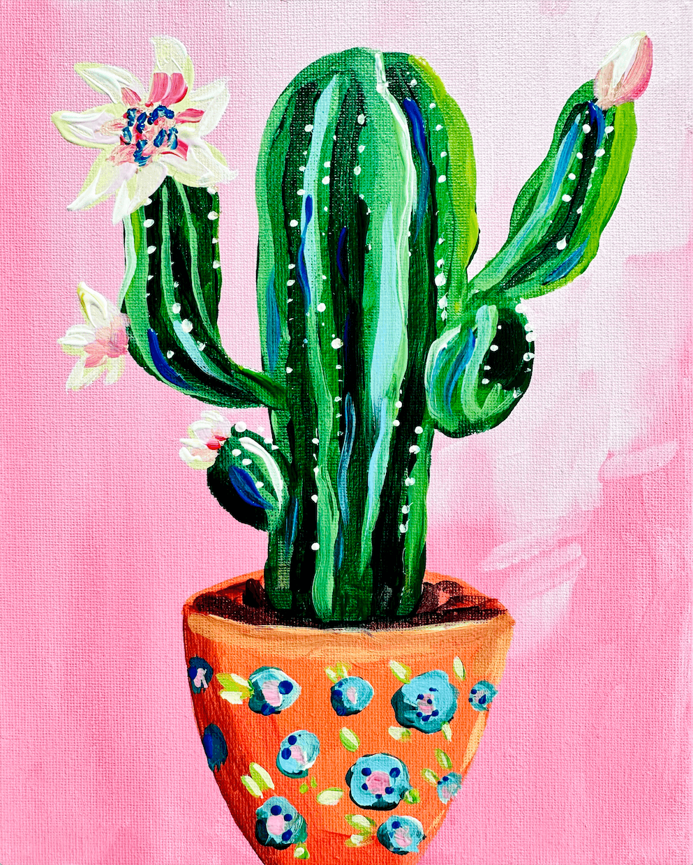 Pretty Little Cactus Pot