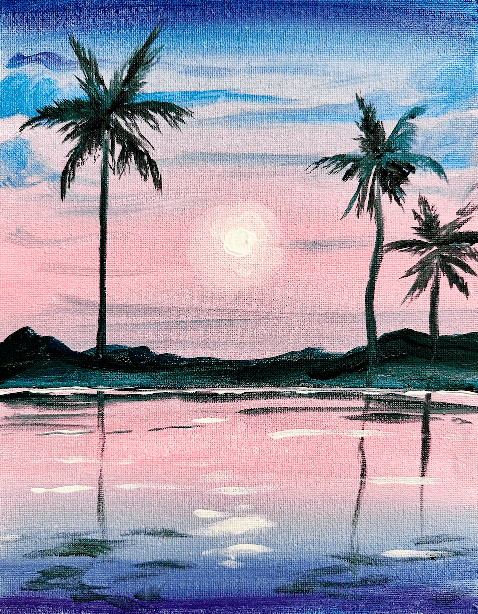 Peaceful Palms Reflection