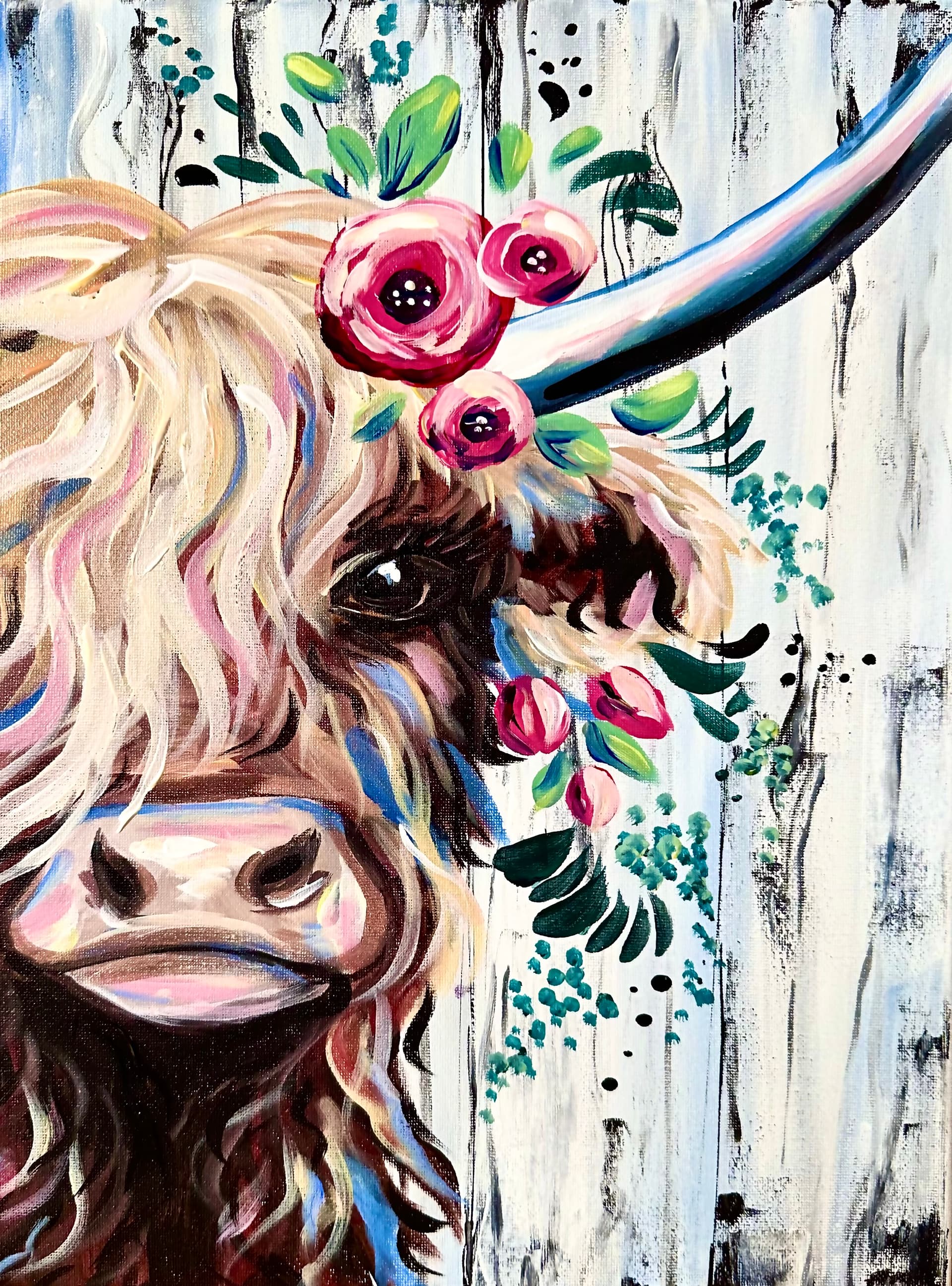 Barnyard Highland Cow