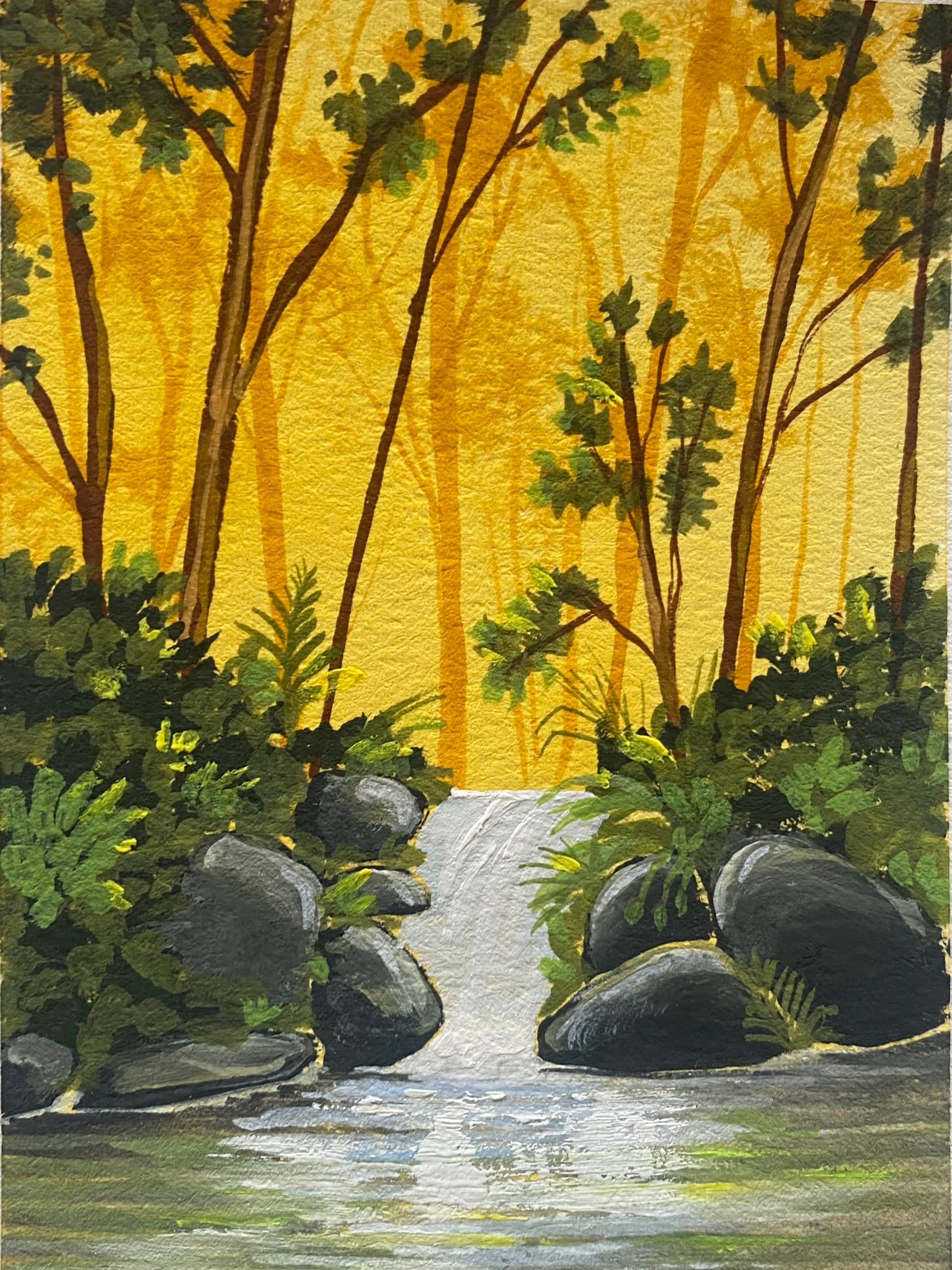 Jungle Book Waterfall — Painting