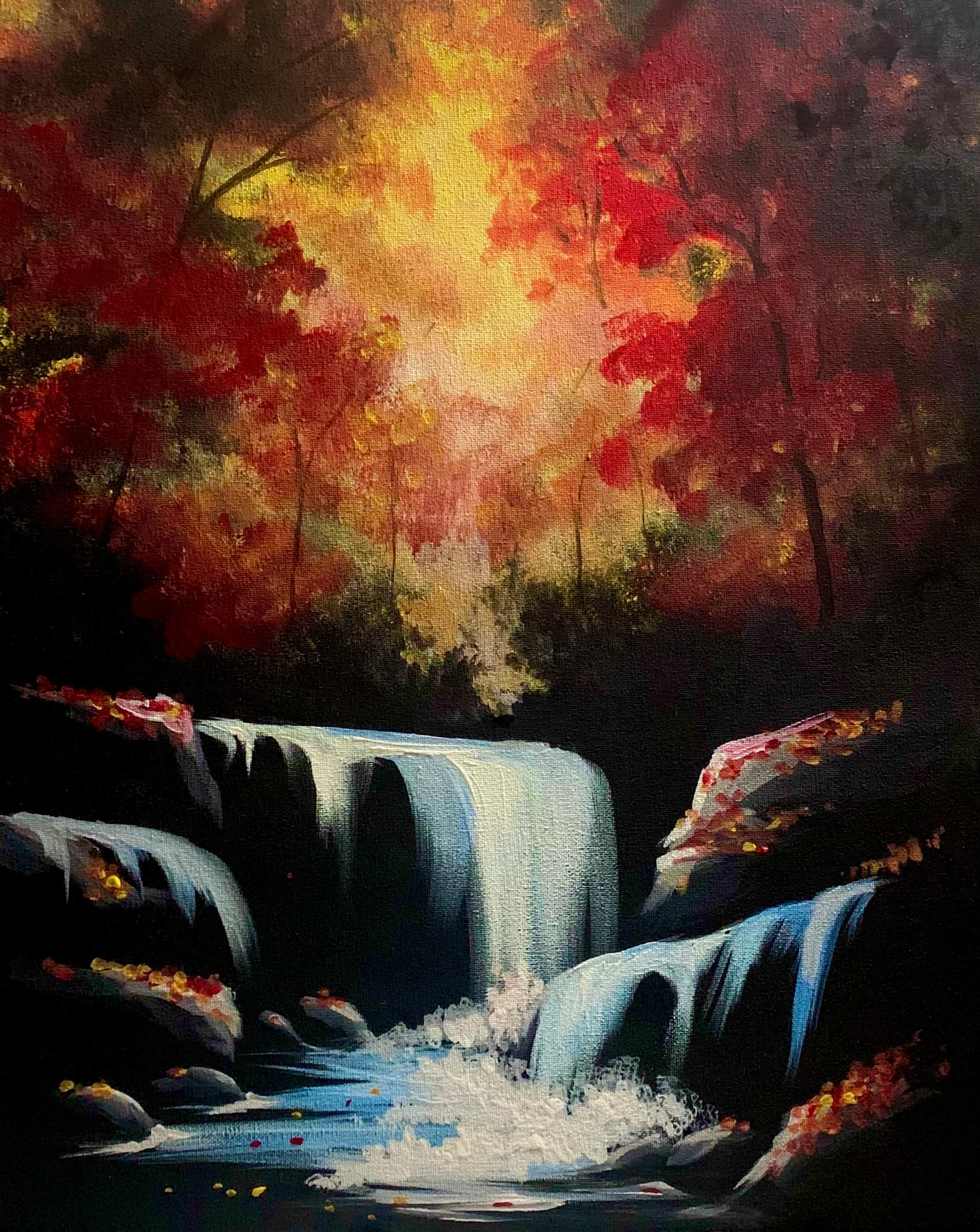 Autumn Forest Waterfall